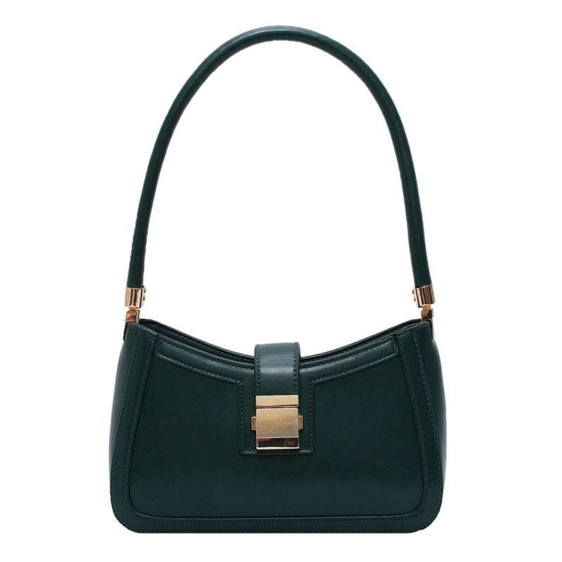 Shopnory | Stilvolle Linke Schultertasche Damen Designer Handtasche mit Reißverschluss
