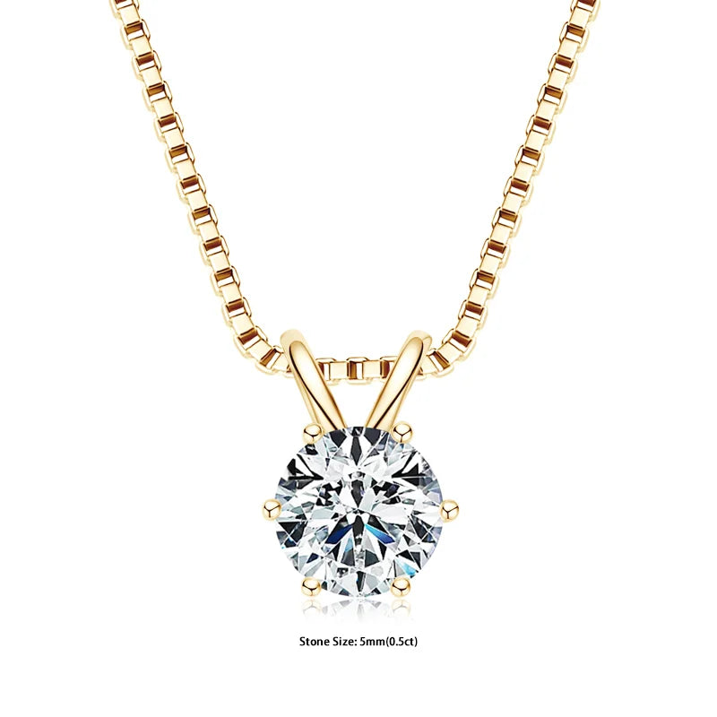 Luminöse Moissanit Anhänger Necklace - Bezahlbare Luxus | Shop Nory