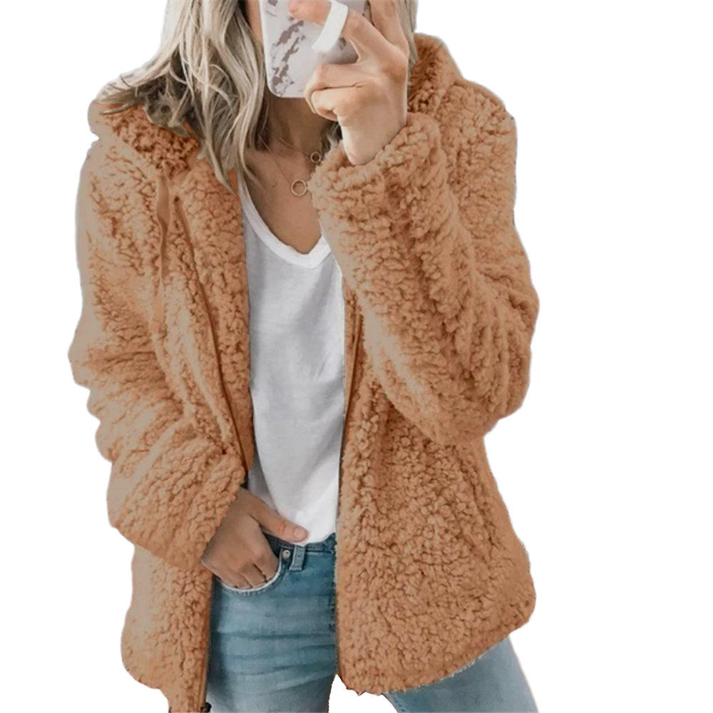 ShopNory | Teddy Fleecejacke Damen Lang