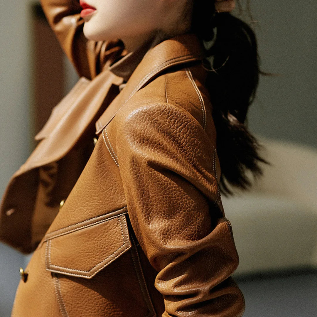 Elegante Lederjacke