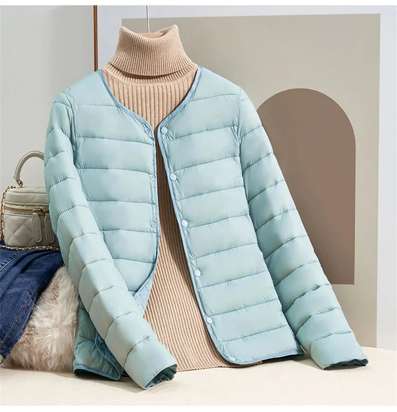 Slim Fit Leichte Daunenjacke