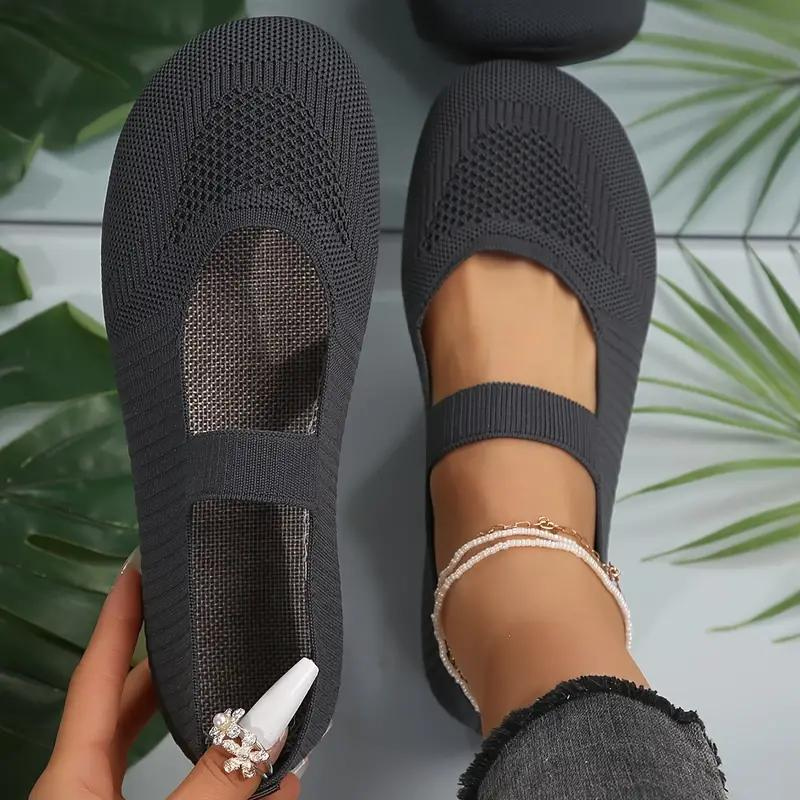 Canvas-Schuhe, Leicht, Slip On, Flats, Sommerschuhe