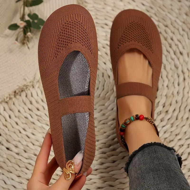 Canvas-Schuhe, Leicht, Slip On, Flats, Sommerschuhe