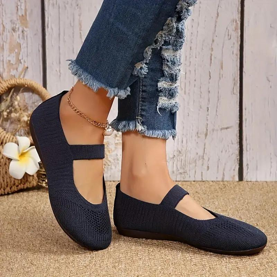 Canvas-Schuhe, Leicht, Slip On, Flats, Sommerschuhe