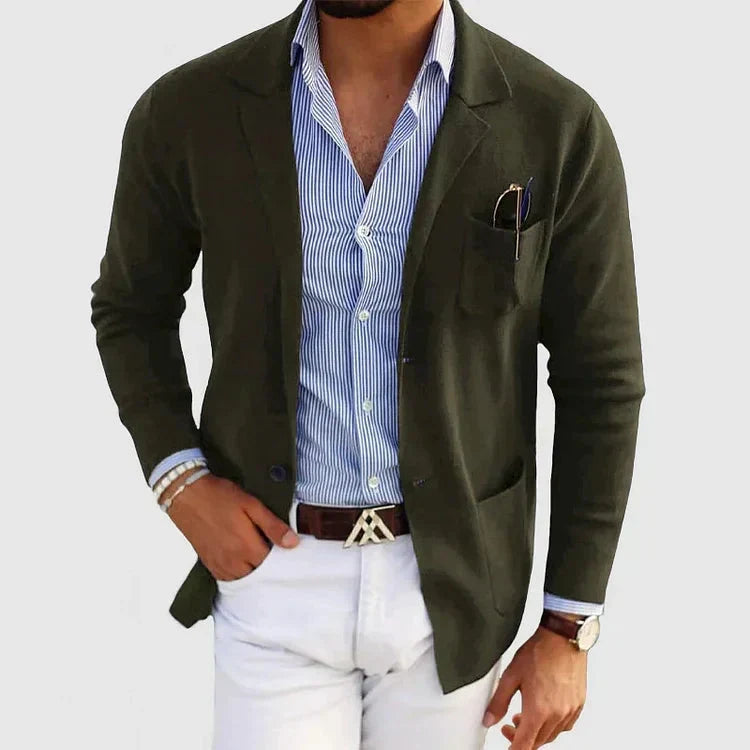 Formeller Herrenblazer mit Reverskragen und Knopftaschen