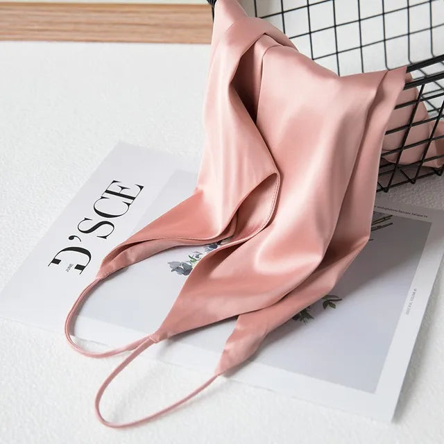 Shopnory | Neck Satin Crop Top Damen