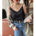 Shopnory | Neck Satin Crop Top Damen