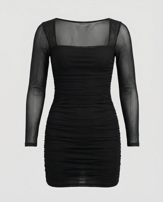 Elegantes Figurbetontes Winterkleid Damen