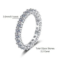 Exquisites 2,2 CT Moissanite Ewigkeit Ring in 18k vergoldet | Shop Nory