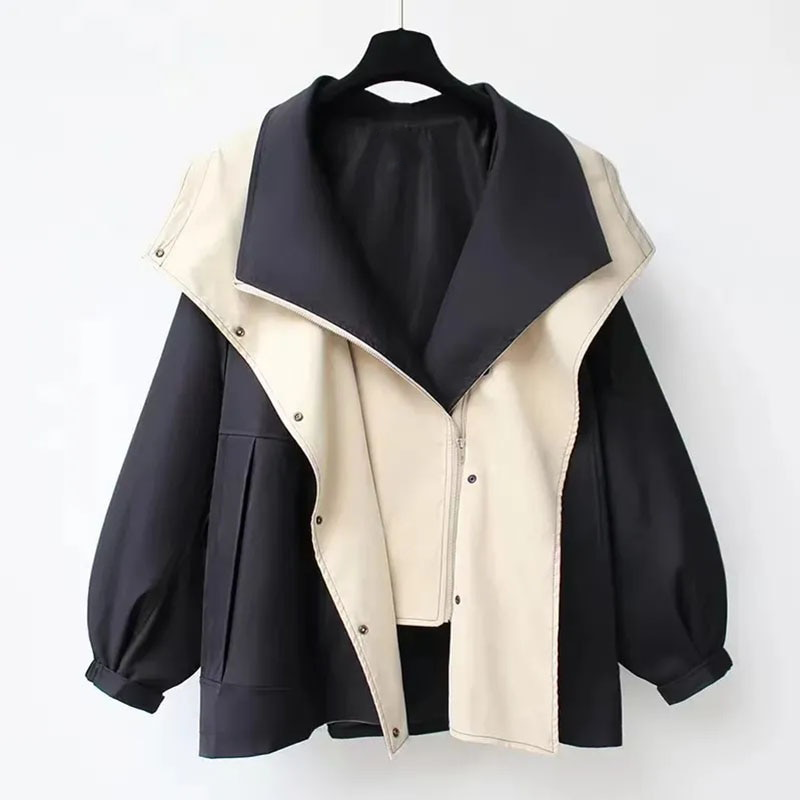 Oversized Wasserdichte Regenjacke für Damen