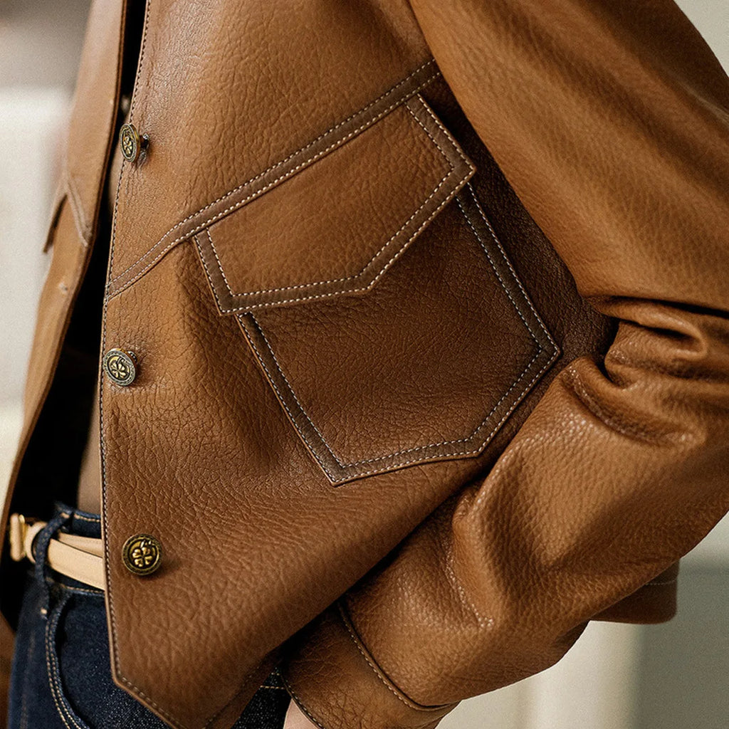 Elegante Lederjacke