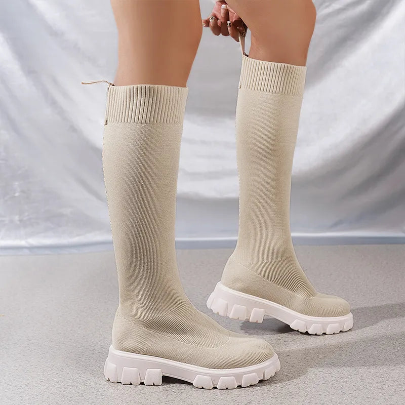 Moderne Stretch Stiefeletten