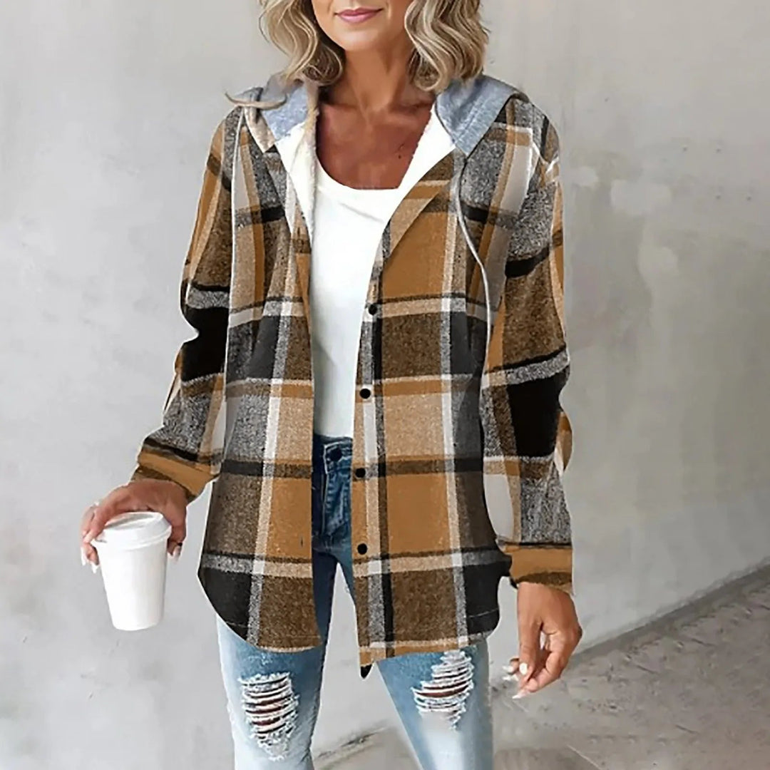 Kariertes Komfort-Hoodie