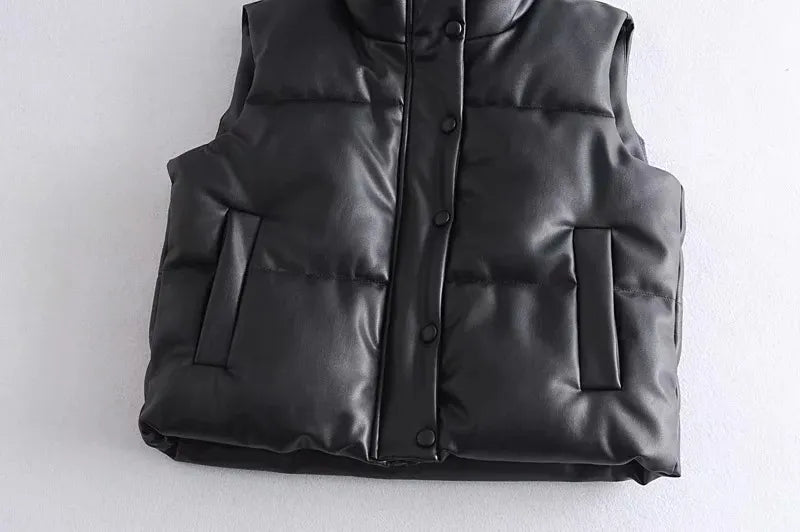 Leder Weste Kurz & Stylisch