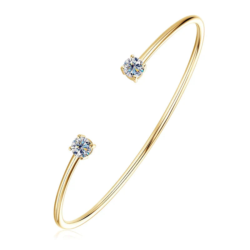 Ivictress 5mm Moissanit Sterlingsilber Armreif | Shop Nory