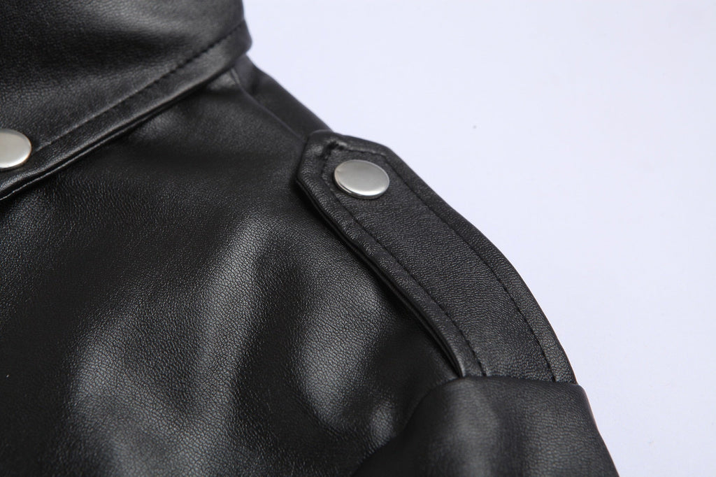 jacke für Herren Slim Fit Stehkragen Winddichte Motorradjacke