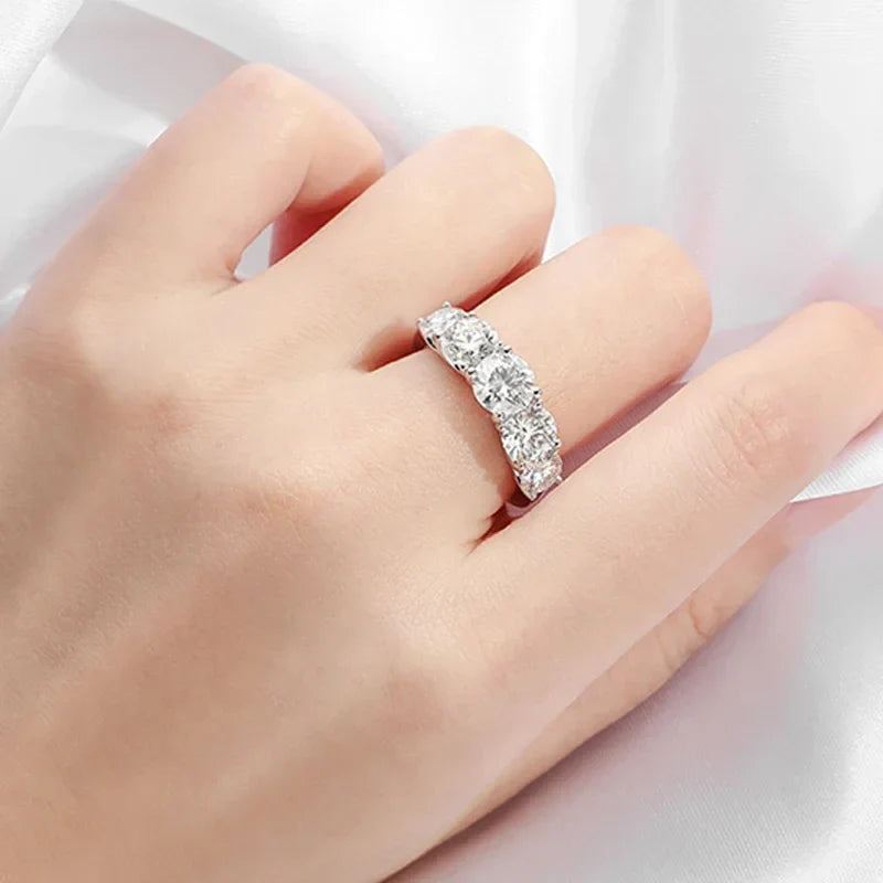 Ivictress Moissanit Luxus Ring - Funkelnde Eleganz | Shop Nory