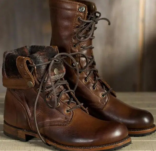 Leder Damen Stiefel