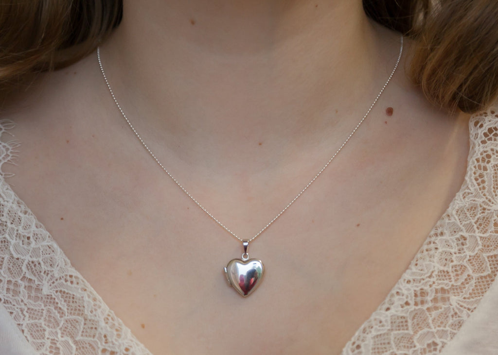 Silber Herz Fotohalter Anhänger Halskette – Ein zeitloses Schmuckstück | Shop Nory
