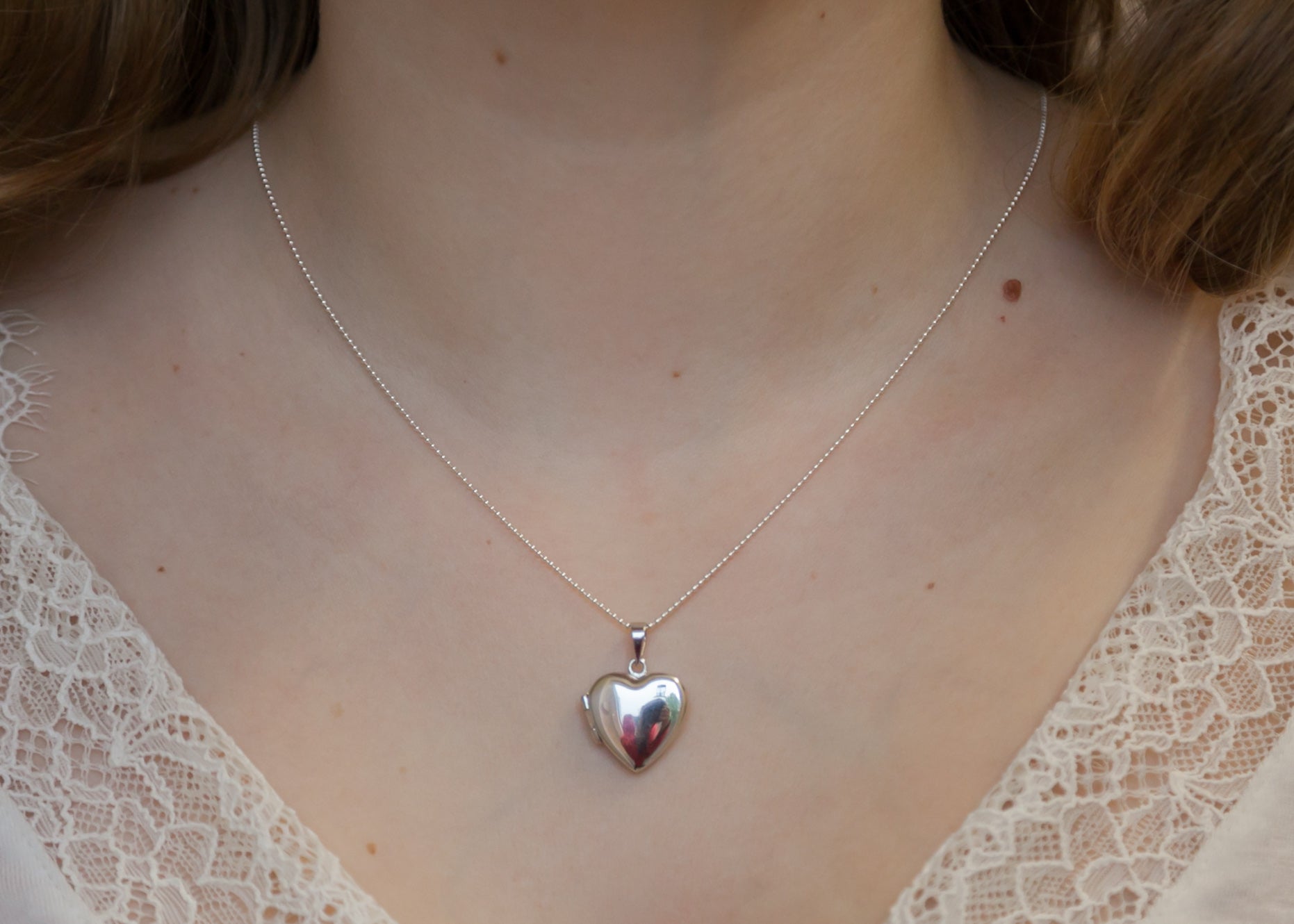 Silber Herz Fotohalter Anhänger Halskette – Ein zeitloses Schmuckstück | Shop Nory
