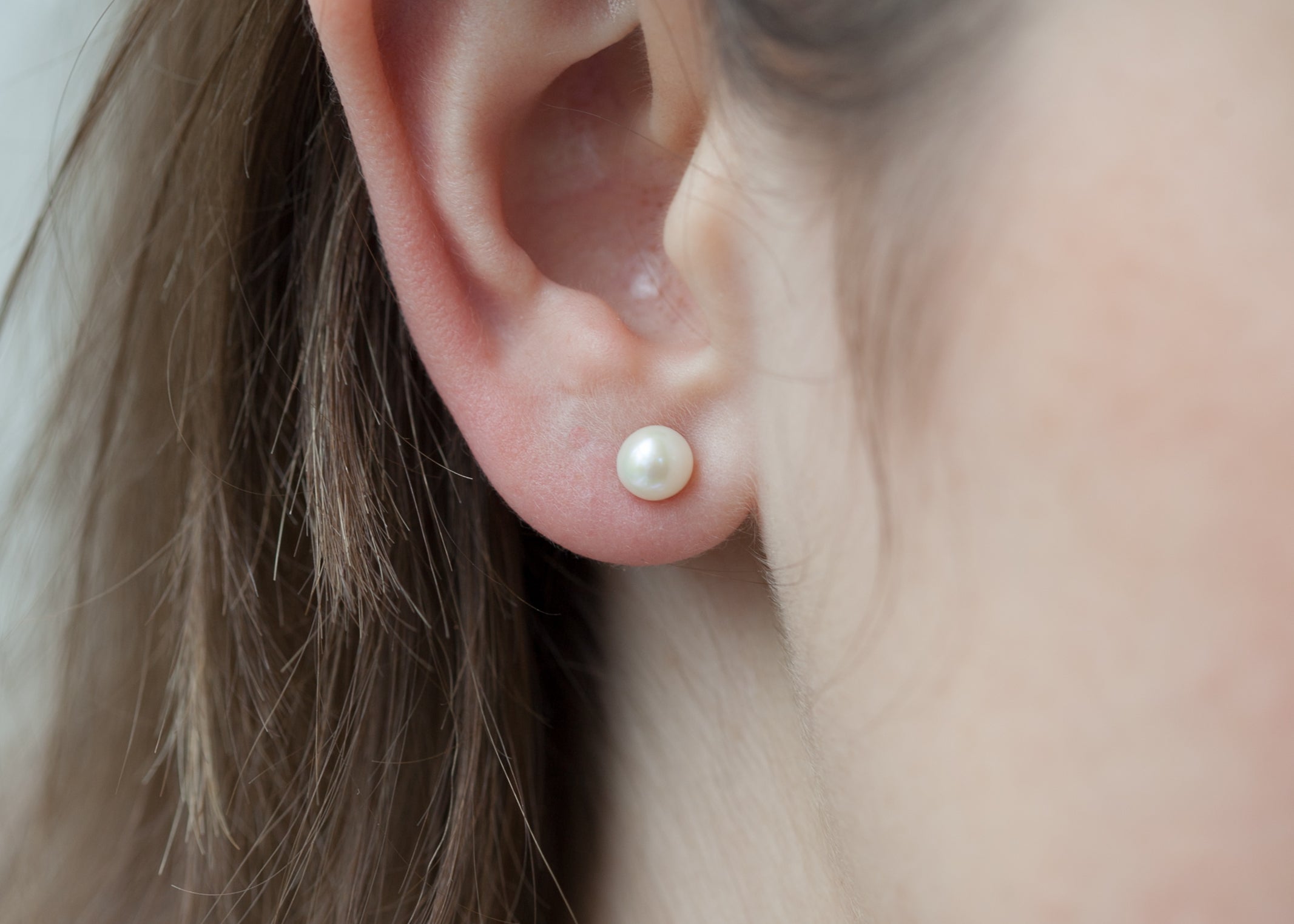 Ohrstecker Silber Süsswasserzuchtperle - Perlen Ohrringe für Damen | Shop Nory