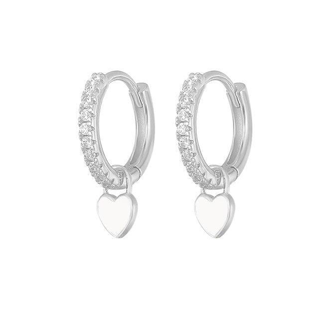 Silberfarbene Creolen | Shop Nory