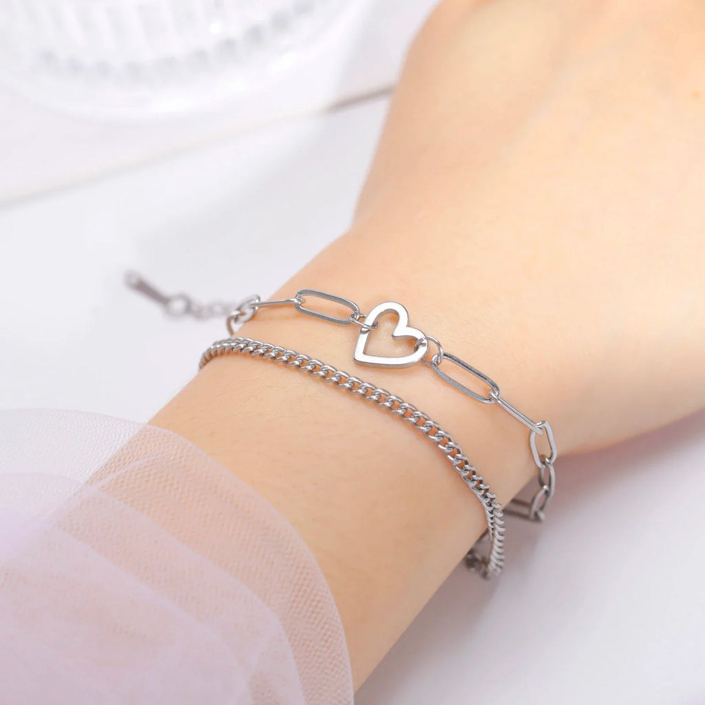 Edelstahl Skyrim Herz Charm Armband | Shop Nory
