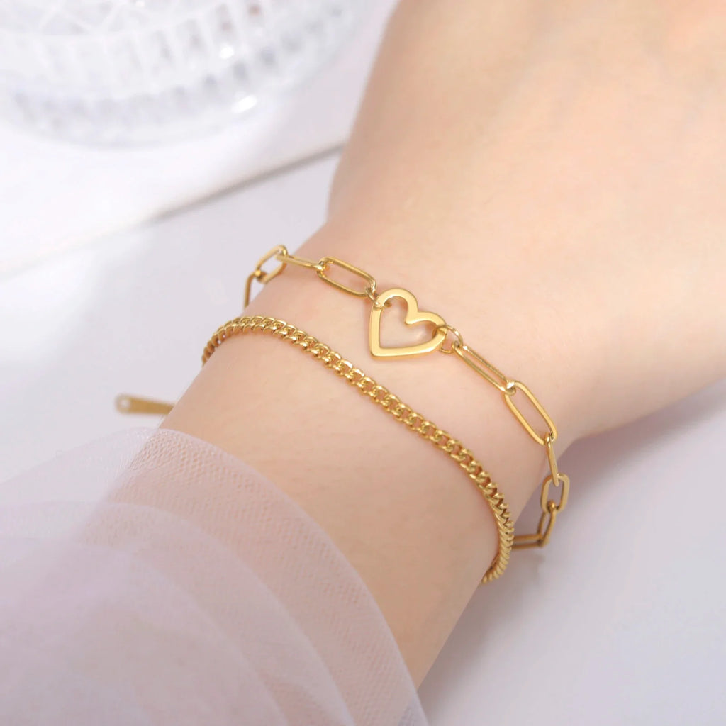 Edelstahl Skyrim Herz Charm Armband | Shop Nory