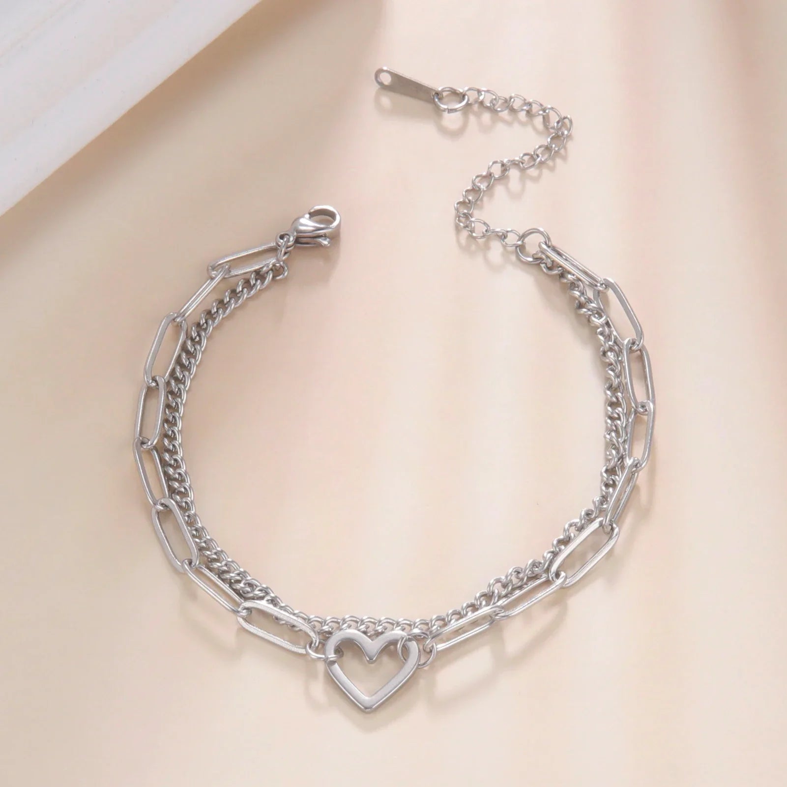 Edelstahl Skyrim Herz Charm Armband | Shop Nory