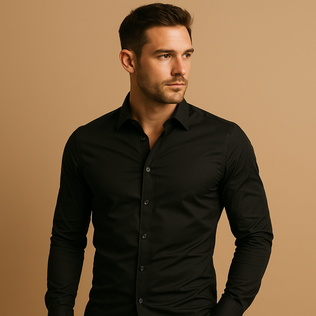 Herren-Fit-Shirt mit Reverskragen - Hemden