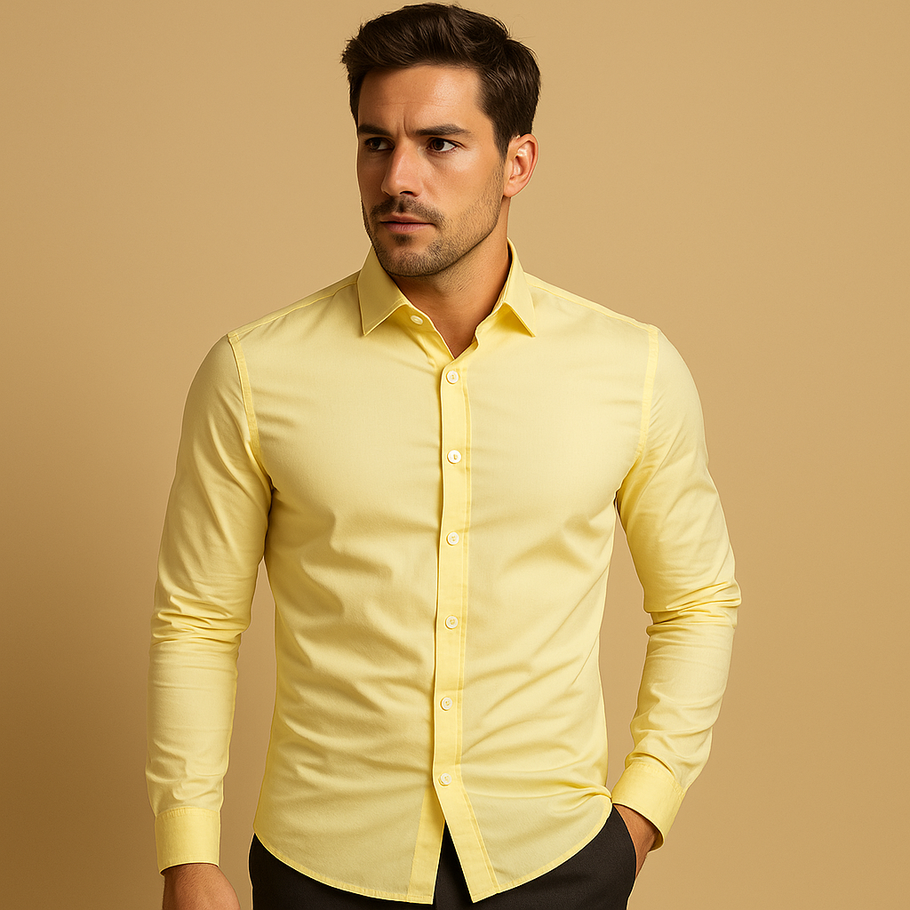 Herren-Fit-Shirt mit Reverskragen - Hemden