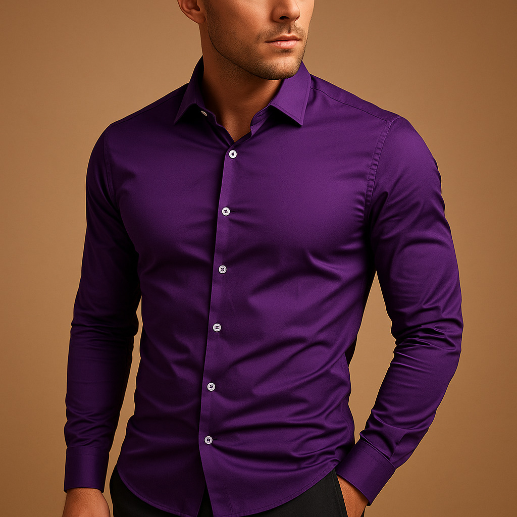 Herren-Fit-Shirt mit Reverskragen - Hemden
