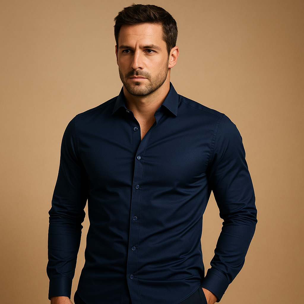 Herren-Fit-Shirt mit Reverskragen - Hemden