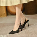 Slingback-Absätze - Spitzenzehen - Hoher Absatz - Slingback-Pumps - Damenabsätze