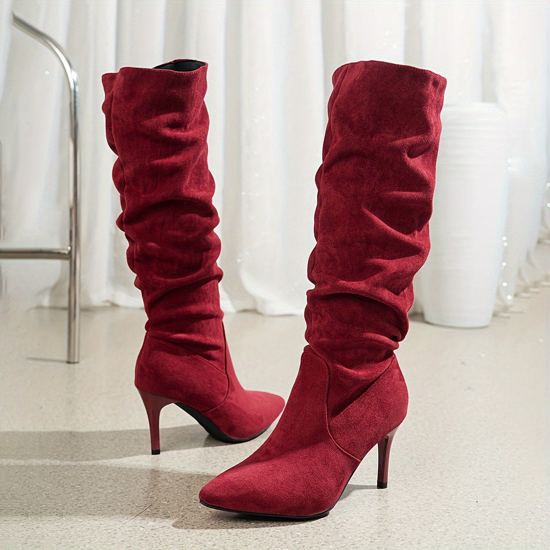 Slouch Kniefhöhe Stiefel für Damen – Schickes & Elegantes Design