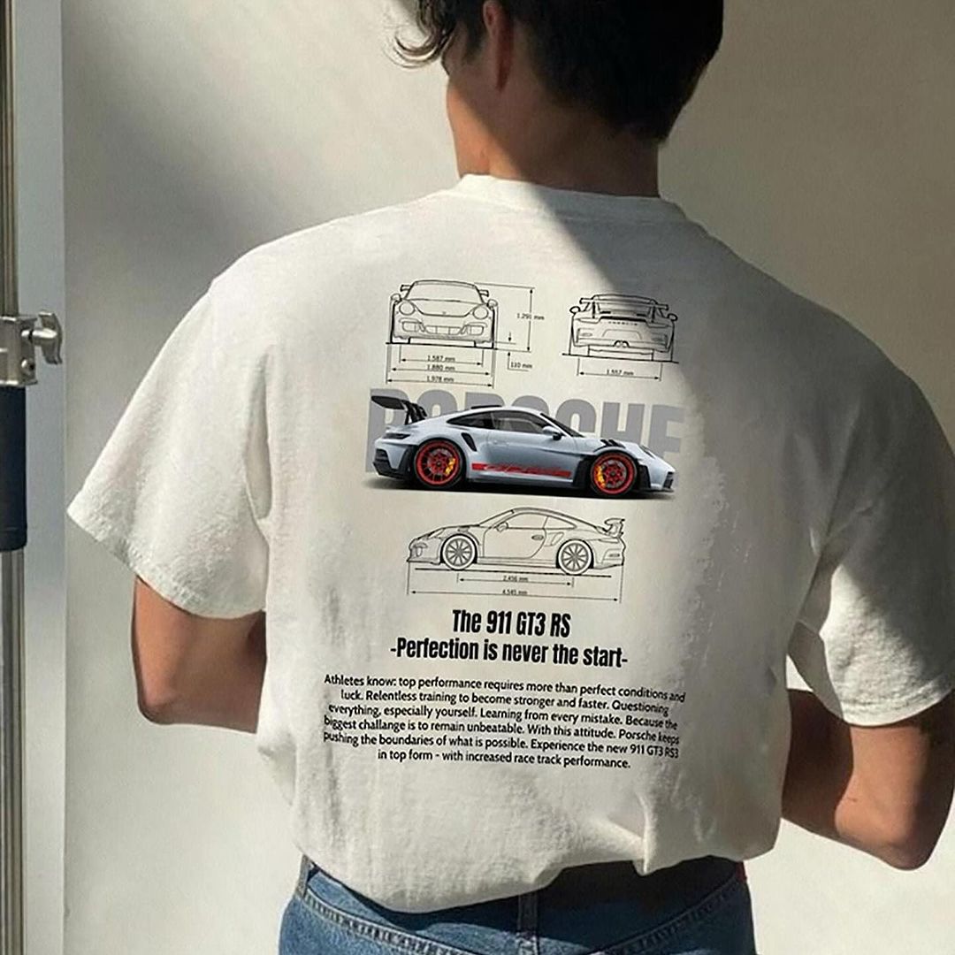 Klassisches 911 GT3RS-T-Shirt in Übergröße