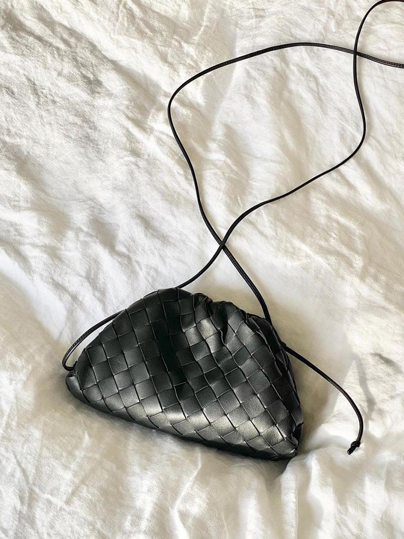 Shopnory | Leder Umhängetasche für Damen - Minimalistische GewShopnoryte Tasche