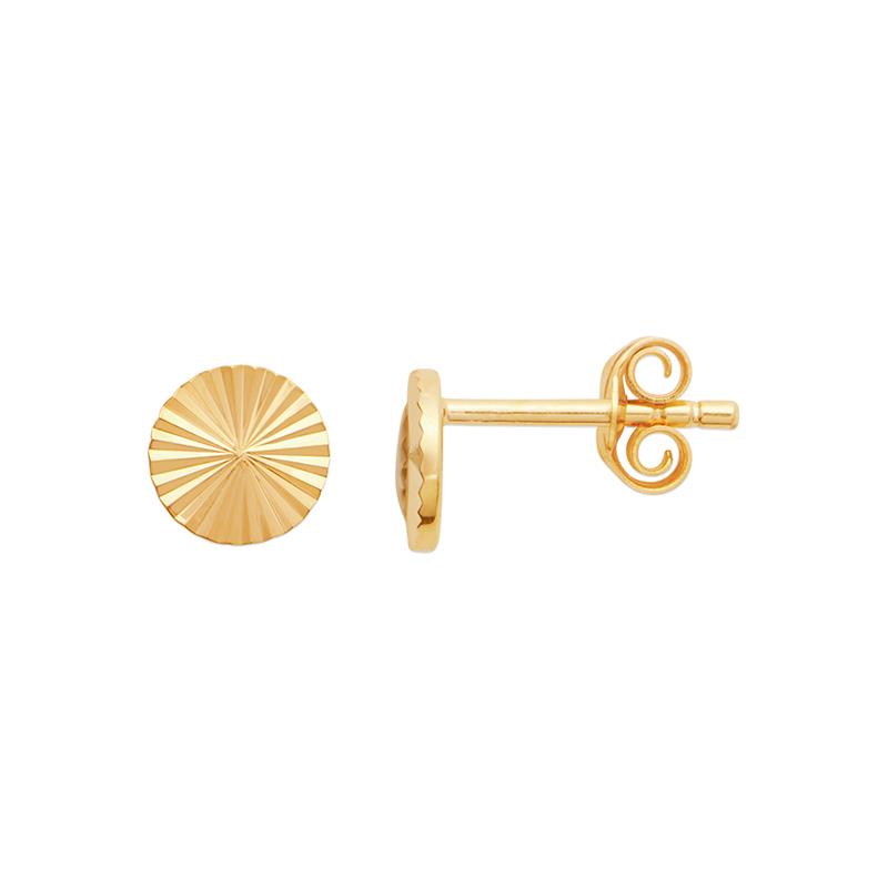 Sonnenstrahlen Ohrstecker Vergoldet - Sonne Ohrringe | Shop Nory
