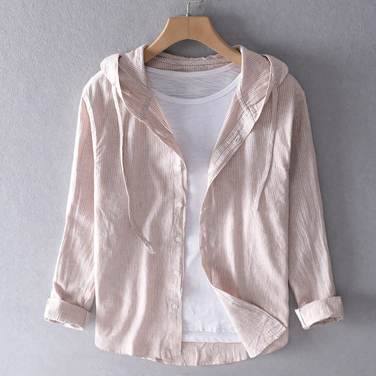 Damen Luftige Weiche Bluse mit Kapuze Taschen