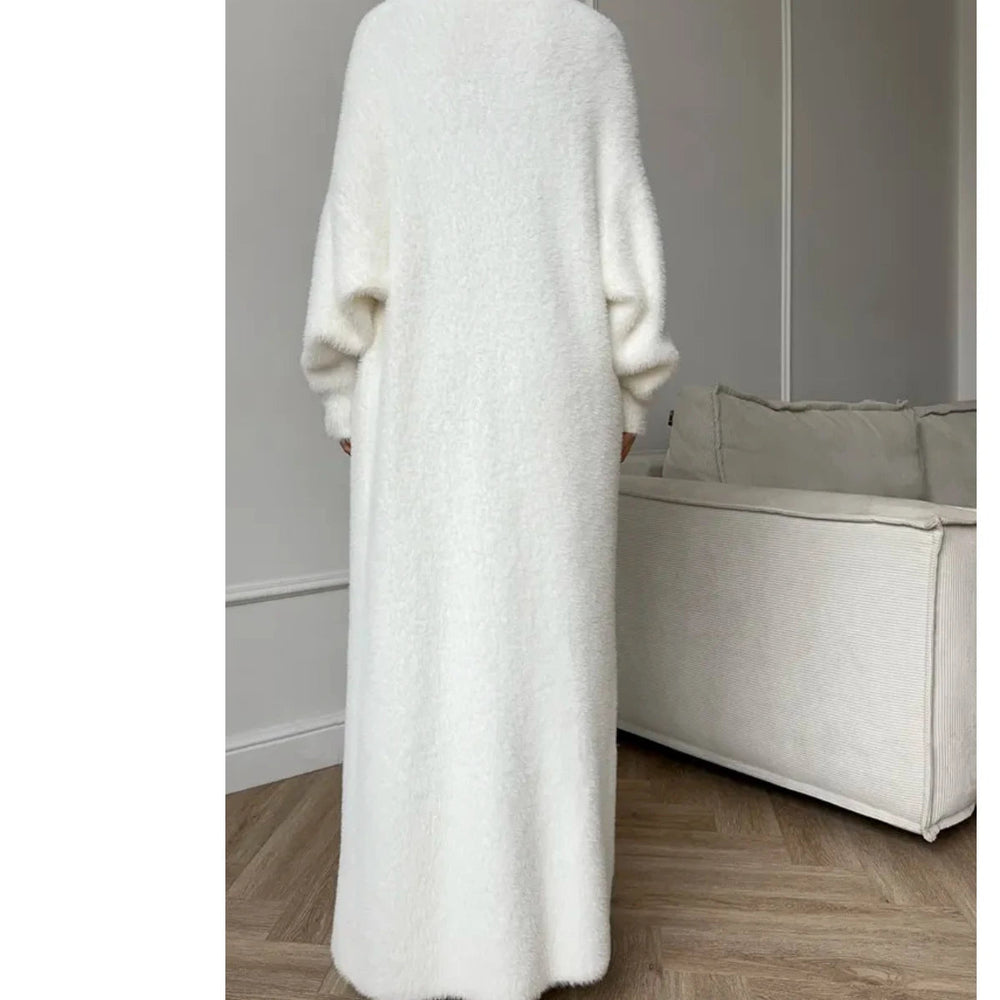 Damen Lange Strickjacke mit Lockere Passform