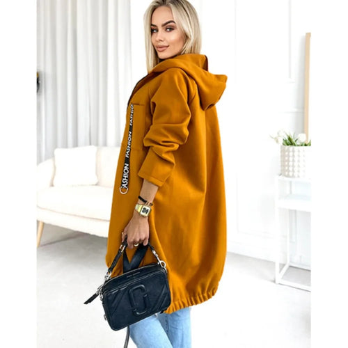 Fleece Hoodie Jacke - Damen Winterjacke