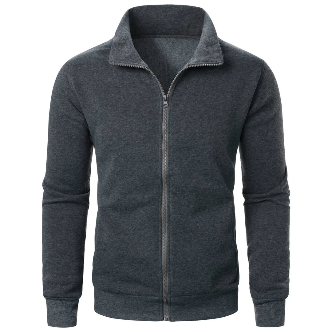 Shopnory | Herren Hoodie mit Stehkragen und Reißverschluss