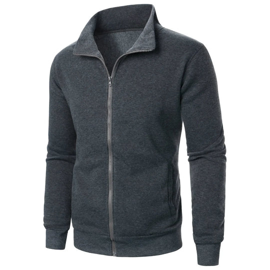 Shopnory | Herren Hoodie mit Stehkragen und Reißverschluss