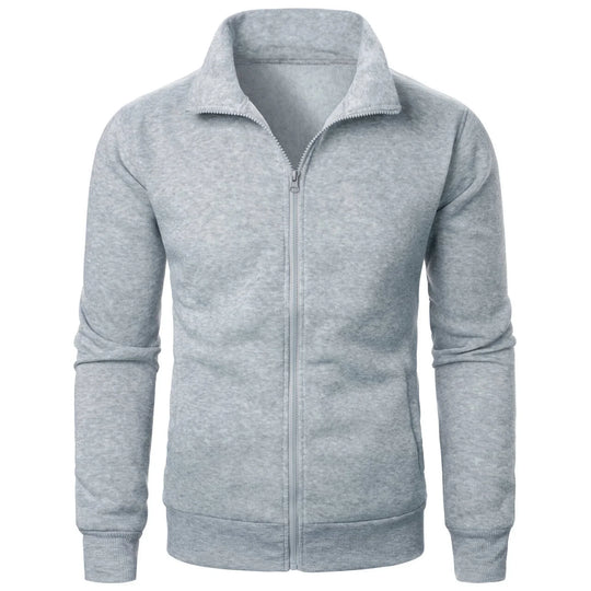 Shopnory | Herren Hoodie mit Stehkragen und Reißverschluss