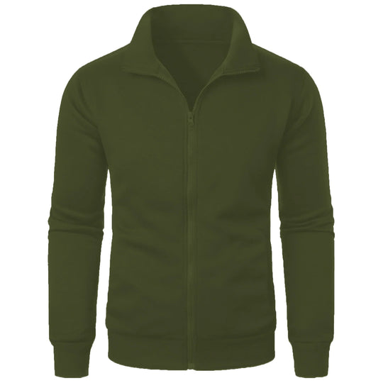 Shopnory | Herren Hoodie mit Stehkragen und Reißverschluss