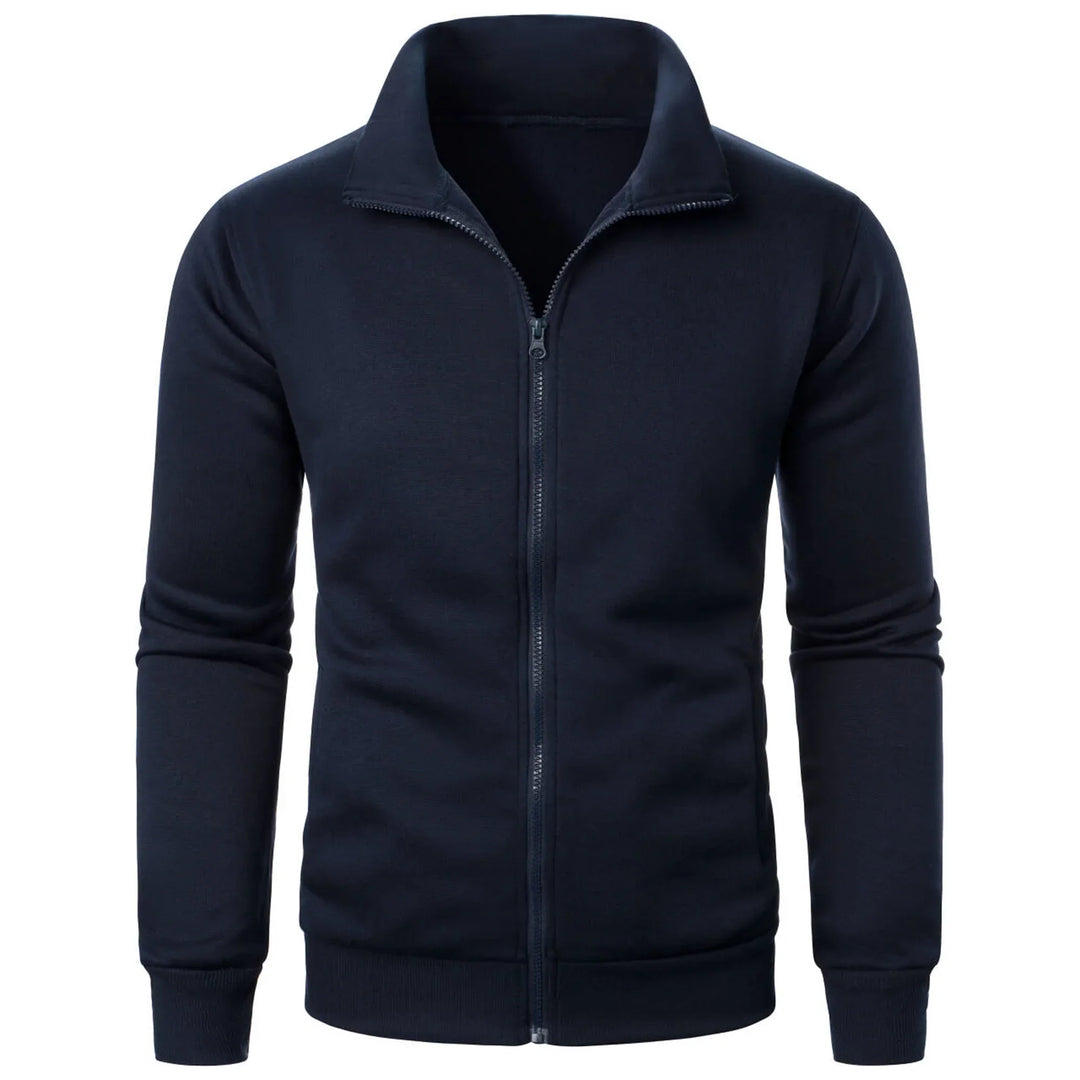 Shopnory | Herren Hoodie mit Stehkragen und Reißverschluss