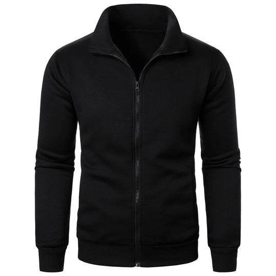 Shopnory | Herren Hoodie mit Stehkragen und Reißverschluss