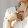Frühling Weiß Emaille Gänseblümchen Ring | Shop Nory