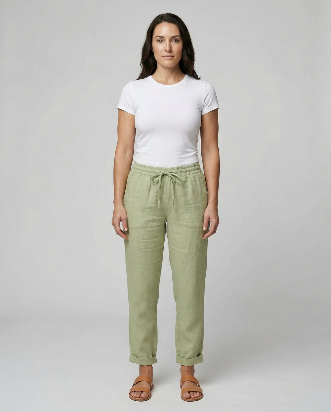Luftige Damen Leinenhose Sommer