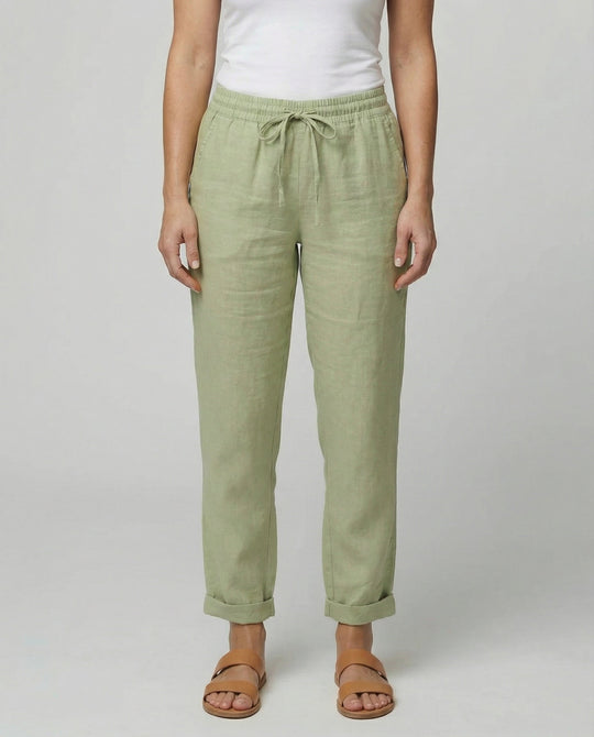 Luftige Damen Leinenhose Sommer